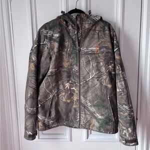 She Outdoor Women’s Silent Hide Insulated Lined Hooded True Timber Strata Coat